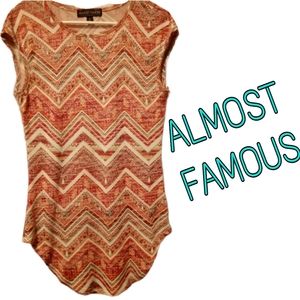 Almost Famous Sleeveless Tunic ~ Size Large